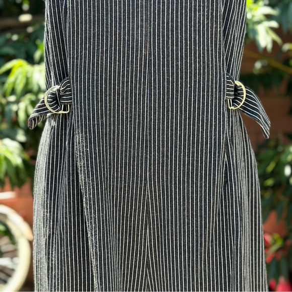 Wild Fable Black & White Vertical Stripes Tank Pantsuit - Picture 3 of 8